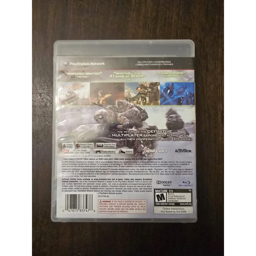 PS3 Call of Duty: Modern Warfare 2 Sony PlayStation 3 MW2